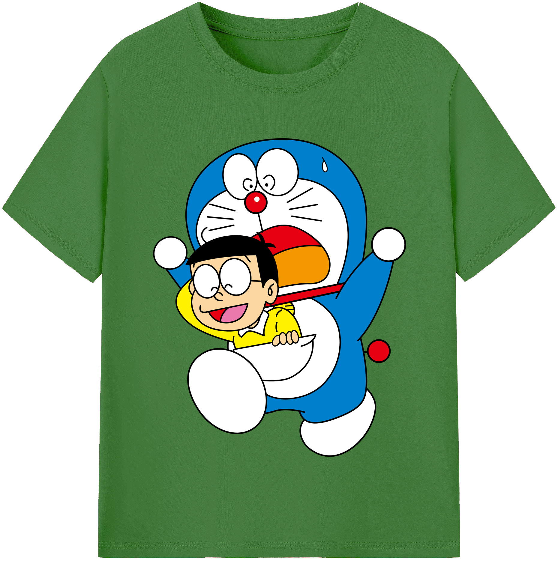 （画像用） ドラえもん Doraemon レディースカジュアルプリントTシャツ（綿100％）